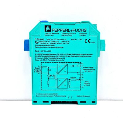 kaufen P F KFD2-CD-Ex1.32 Strom-/Spannungstreiber Grenzwert Optionaler Stromeingang ≤40 mA Optionaler Spannungseingang 12 V DC online manufacture